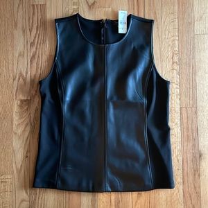 Beautiful Faux leather top with stretch sides, very comfortable and trendy